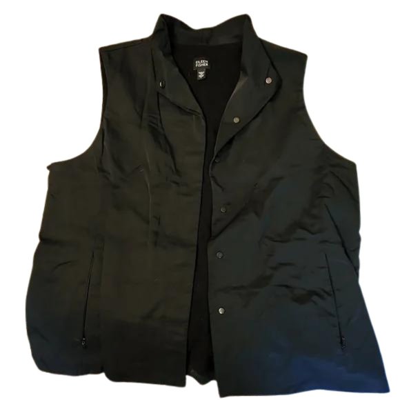 Eileen Fisher Micro Fleece Vest - Picture 1 of 3